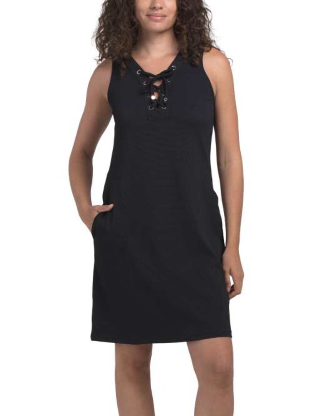 TOMMY BAHAMA Island Cays Lace Up Spa Dress Cover-up